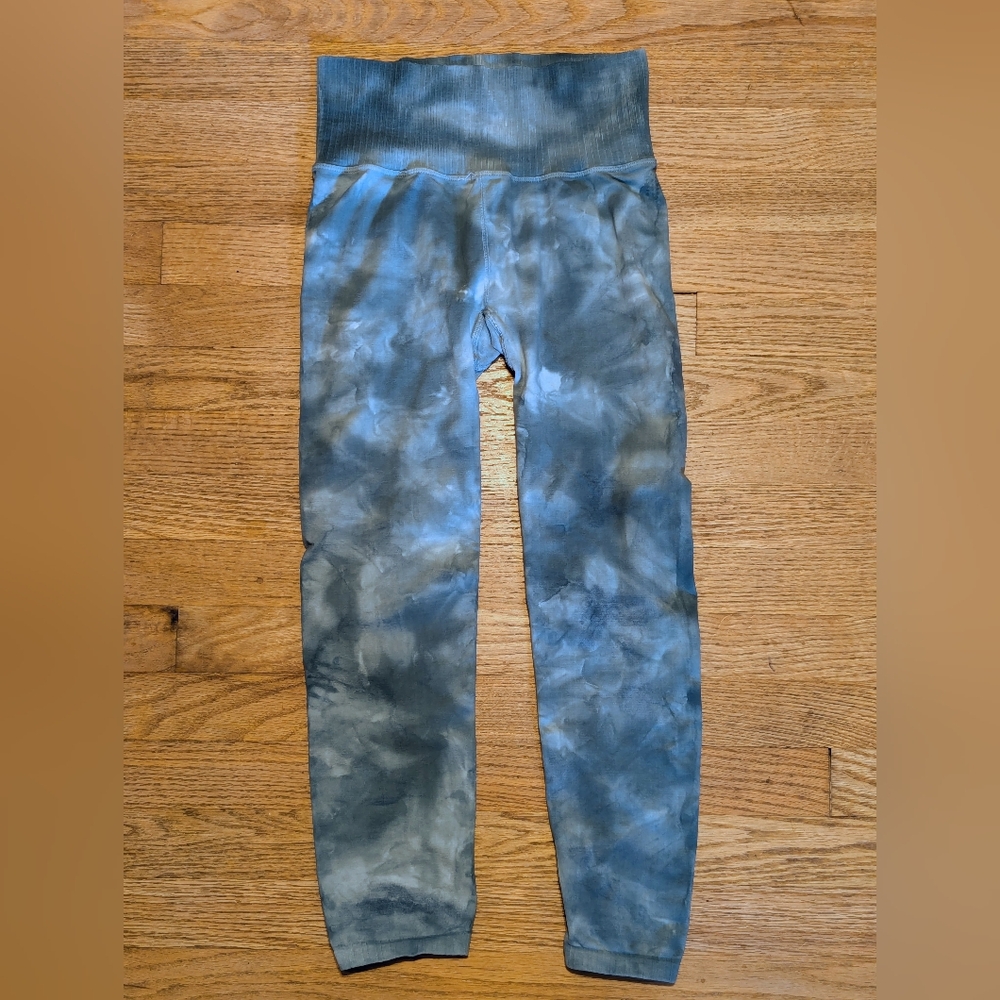 Free People Womens M/L Blue Compression Leggings